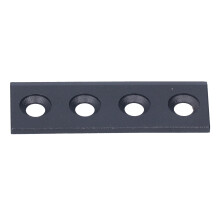 Connecteur de rail pour porte de grange en acier au carbone 8  2,7 cm