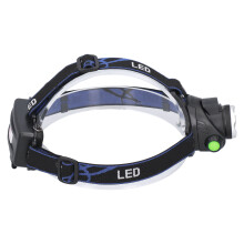 Lampada frontale LED 2x18650 nera 35mm 900LM 10W