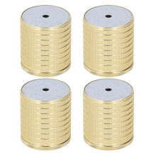 4 Pcs Furniture Riser 43-75mm Adjustable Strong Load Bearing Aluminum Alloy Heavy Duty Bed Riser Gold