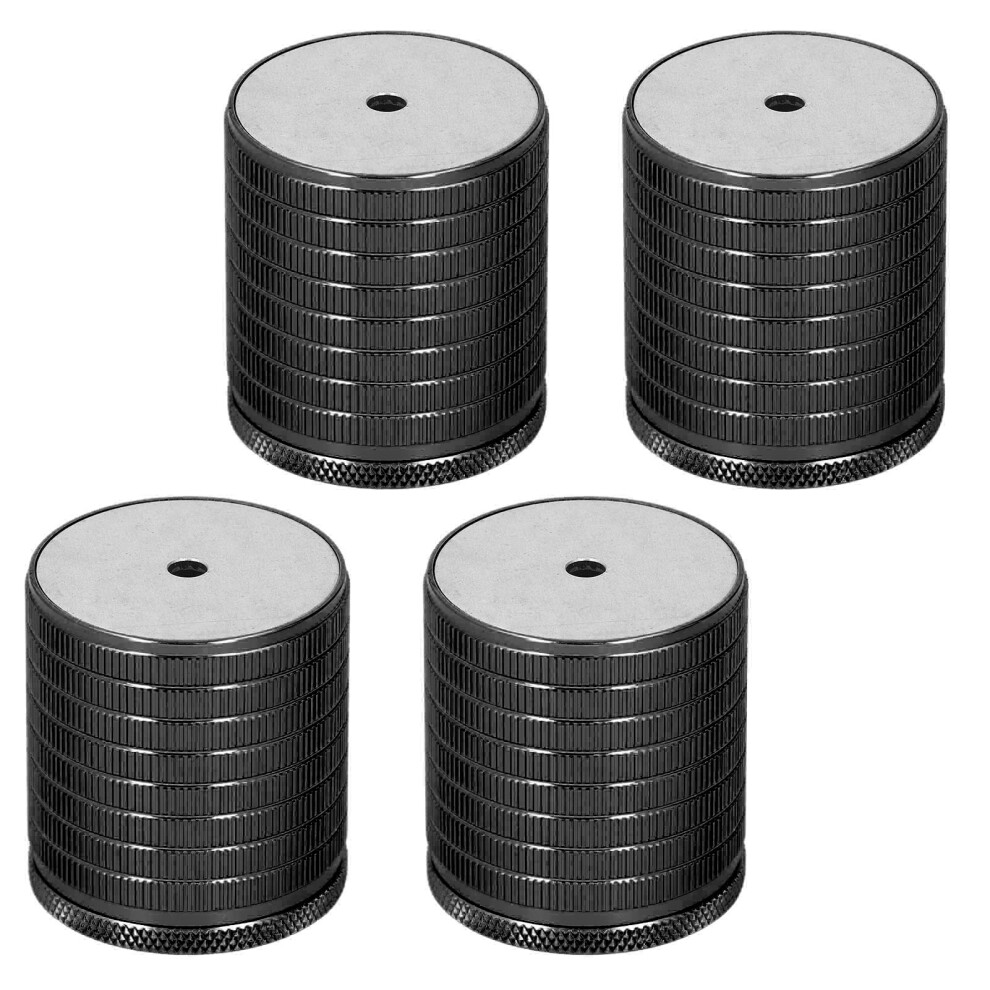 4 Pcs Furniture Riser 43-75Mm Adjustable Strong Load Bearing Aluminum Alloy Heavy Duty Bed Riser Black 3591322435559