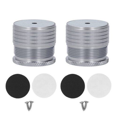 2 pezzi di rialzi in alluminio 23-37mm 50-500kg Space Gray 2