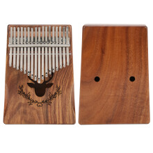 Holz-Kalimba Daumenklavier mit 17 Tasten, tragbar, 18,5 cm, Geschenk