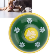 Campanello addestramento per animali - diametro 7 cm, base gialla, copertura verde.