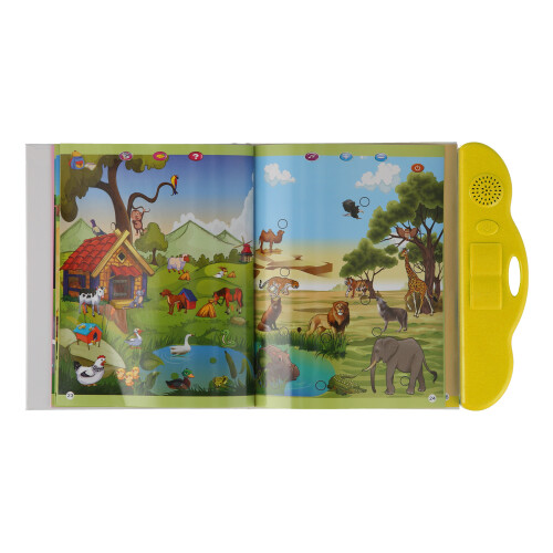 Libro sonoro elettronico 24,5x23,5 cm giallo 3xAAA 2