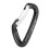 Moschettone da arrampicata in alluminio 24kN/7kN Nero Celeste 1