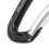 Moschettone da arrampicata in alluminio 24kN/7kN Nero Celeste 8