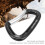Moschettone da arrampicata in alluminio 24kN/7kN Nero Celeste 4