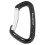 Moschettone da arrampicata in alluminio 24kN/7kN Nero Celeste 15