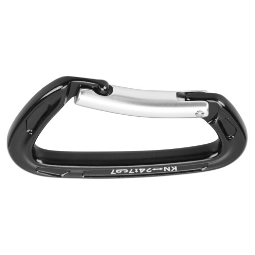Moschettone da arrampicata in alluminio 24kN/7kN Nero Celeste 2