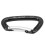 Moschettone da arrampicata in alluminio 24kN/7kN Nero Celeste 12