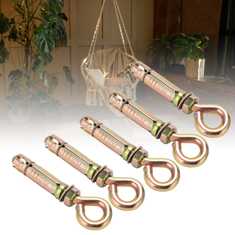 5Pcs Expansion Bolts Heavy Duty Anchor Fastener Eye Bolts For Concrete Wall 11X1.6cm 7901322439932