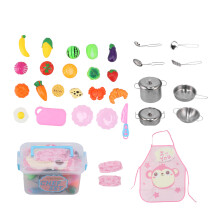 Set di pentole in acciaio per gioco di imitazione per bambini, 50 x 39cm