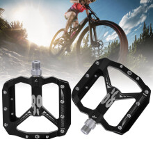 Enlee 2 pezzi pedali MTB 105x100x15mm Nero DU-Bearing
