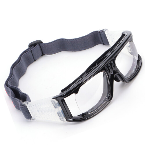 Modello 087 Occhiali protettivi neri per football UV-protetti PC+plastica
