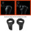 Enlee 1 paio Mini Bar Ends Universale, Nero 6