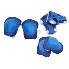 Ginocchiere e protezioni per gomiti con protezioni per i polsi - Kit Blu