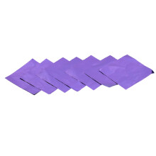 50 pezzi di foglio di alluminio lucido viola per fai-da-te 10 cm 20 g
