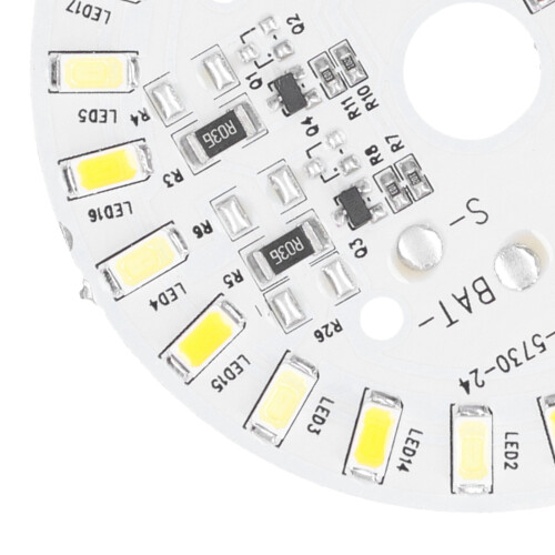 Pannello LED da soffitto da 12 W, 24 LED, 3,2 V/3,7 V, bianco, telecomando 2