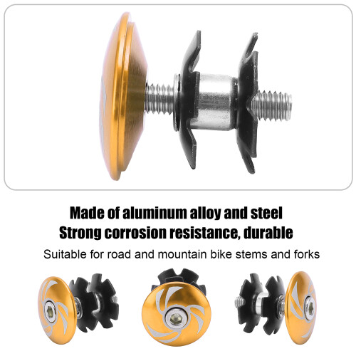 Dado stellato in alluminio per stelo 29g oro 31.7-28.6mm 2
