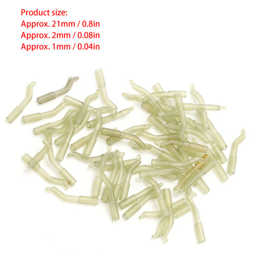 60 pezzi di silicone AntiTear per carpe, 21x2x1mm, verde chiaro 2