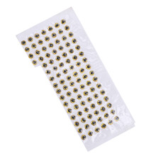 100 pezzi di occhi di pesce 4 mm 3D dorati per esche fai-da-te