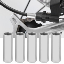 5 Stück 4mm Aluminium-Kabel-Endkappen für Fahrräder, Schalt- und Bremszubehör, Silber