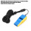 Professionelles ABS-Schallsignal, Blau/Gelb, 49x20x13mm 8