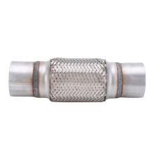 2.5x10in Exhaust Flex Pipe Stainless Steel Corrugated Flexible Joint Tube for Car Trucks