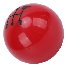 Pomo del cambio in acrilico rosso M12x1,25 54 mm 5 velocità
