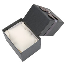 Watch Storage Box Bowknot Watch Case Watch Gift Box for Christmas Anniversary BirthdayBlack
