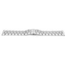 Bracelet de montre en acier inoxydable 24 mm argenté 180 mm 7,1 po