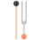 Diapason 528 Hz, alliage d'aluminium, avec marteau 2