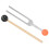 Diapason 528 Hz, alliage d'aluminium, avec marteau 14