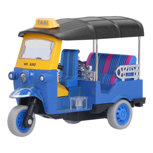 Tricycle thaï à friction - Alliage/ABS, Bleu 1