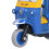 Tricycle thaï à friction - Alliage/ABS, Bleu 4