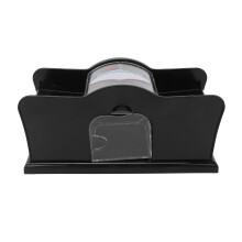 Mescolacarte manuale per mazzi da 1-2, nero, 23x11x11 cm