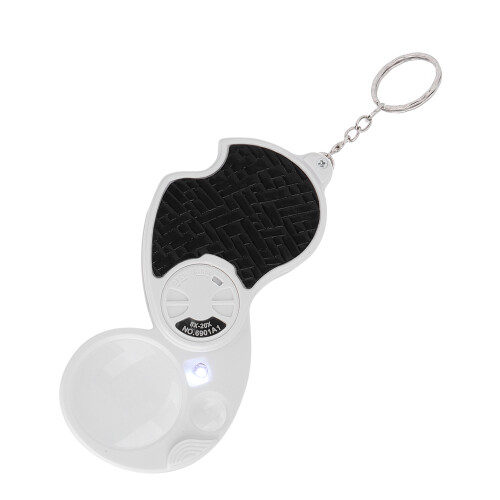 8X-20X Loupe de poche pliante Éclairage noir 50mAh