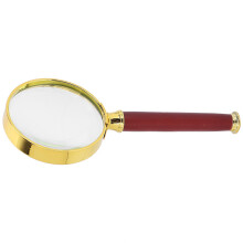 Loupe Ă main 10x, bois rouge 52 mm/2,05 po