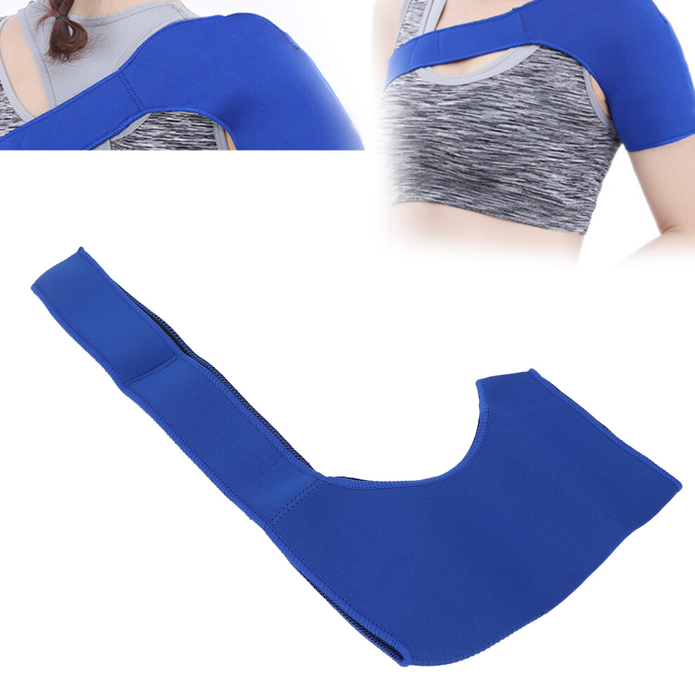 Rubber Sponge Shoulder Brace Sport Shoulder Support Brace Pain Relief Shoulder CuffBlue
