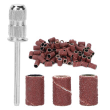 75 pièces kit de bandes abrasives brunes 80# 120# 180# arbre