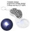Loupe de poche pliable 8X 20X argent 50mAh 7