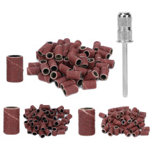 210 pezzi di anelli abrasivi marroni 80/120/180#, 1,30,8 cm