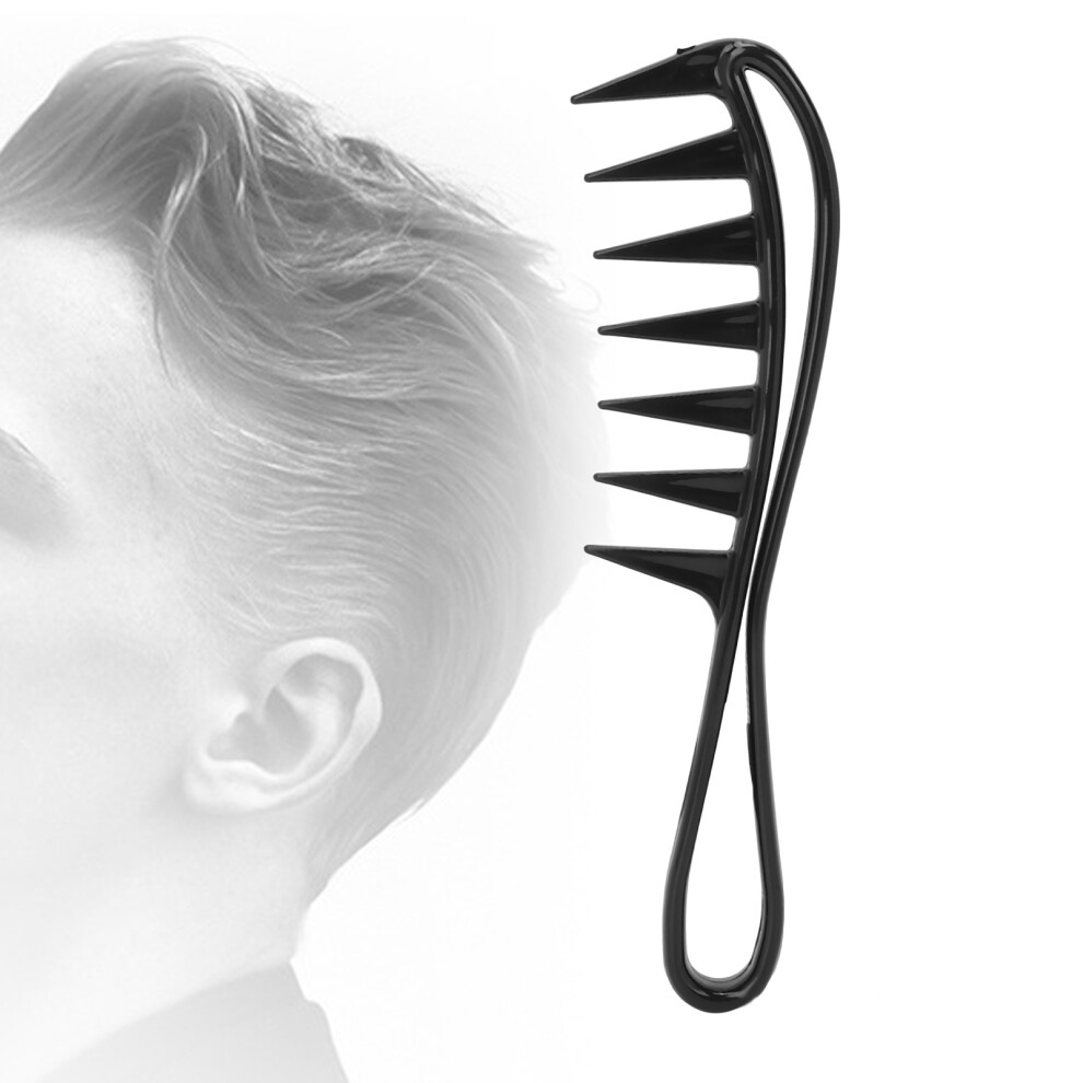 Unisex Black Professional Wide Tooth Hair Detangler Antistatic Hair Detangling Comb Salon Styling Comb( )