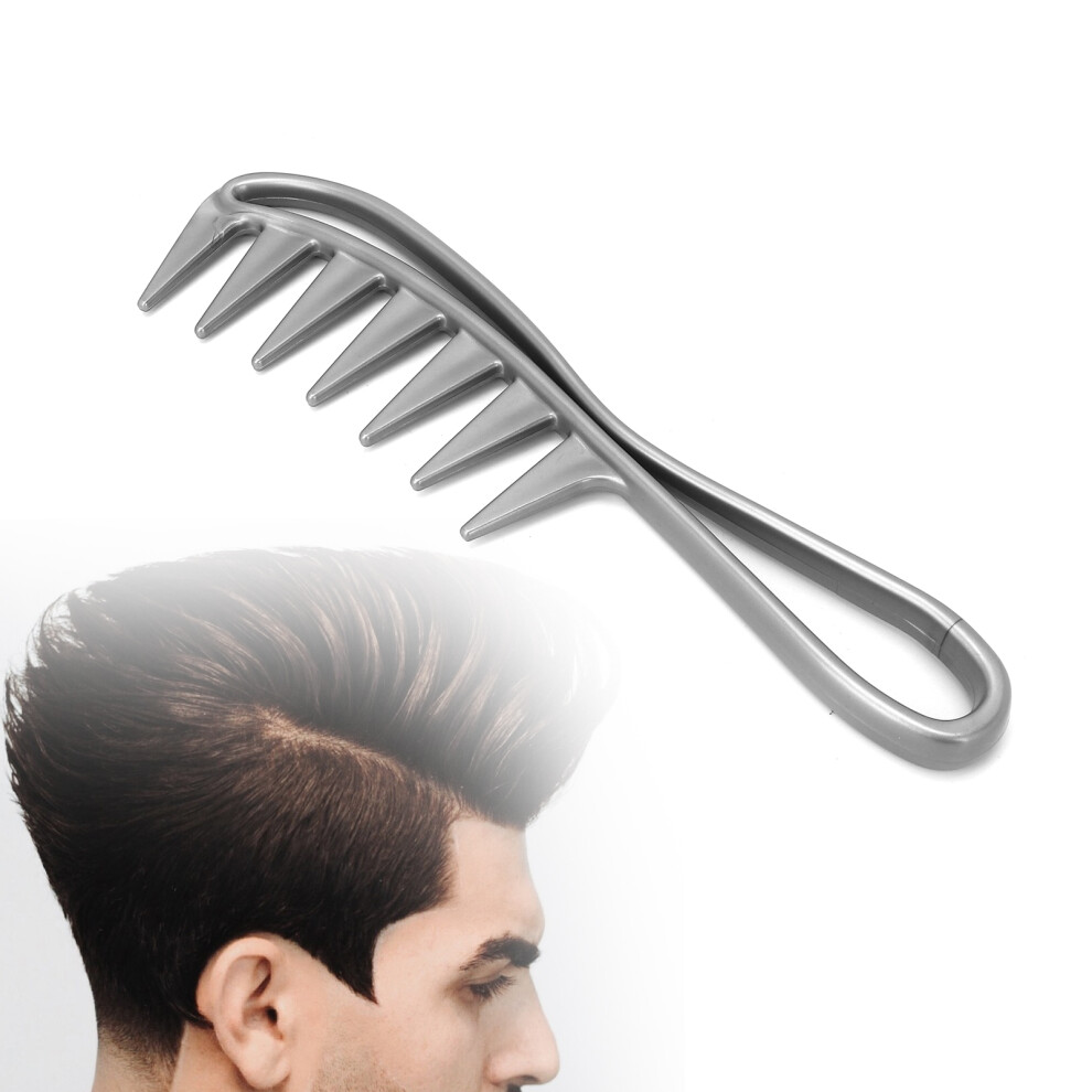 Unisex Gray Professional Wide Tooth Hair Detangler Antistatic Hair Detangling Comb Salon Styling Comb( )