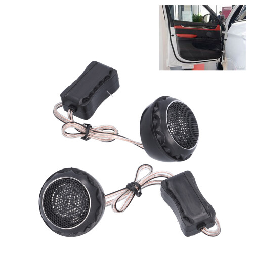 2 pezzi di tweeter 12-24V 140 W 34,5 cm nero