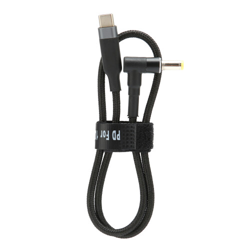JD06072 100 W Type-C vers DC 5,5  2,5 mm câble 2 m noir 1