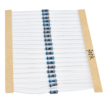 600Pcs Metal Film Resistors 30 Values 10Ω1MΩ 1/4W 1% Resistor Assortment for DIY Projects