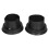 2 pièces gel de silice étanche coussin de protection pour cache-enceinte noir 15
