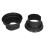 2 pièces gel de silice étanche coussin de protection pour cache-enceinte noir 2