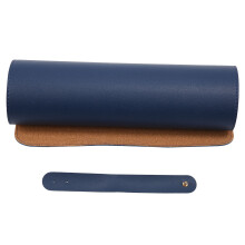 Tapis de souris en PU bleu marine 60 x 30 cm tapis de table